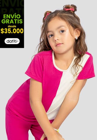 Camiseta Niñas Infantil Magenta Vivo Mp 111115 MP