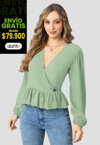 Blusa Mujer Verde Matcha Mp 110417 MP