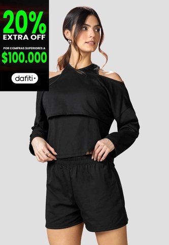 Conjunto Mujer Negro Mp 115557 MP