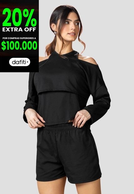 Conjunto Mujer Negro Mp 115557