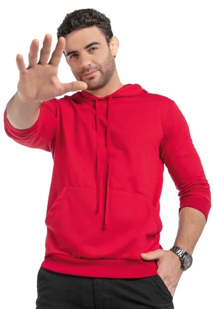 Buzo Hombre Rojo Mp 89754