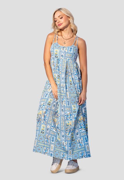 Vestido Mujer Estampado Mp 107975
