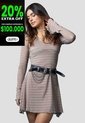 Vestido Corto Mujer Café Pardo Mp 115533 de MP