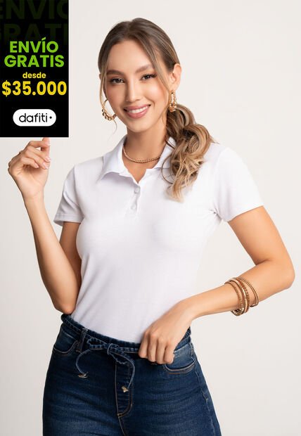 Polo Mujer Blanco Mp 104448