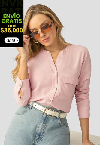 Camisa Mujer Rosa Polvo Mp 112233 MP