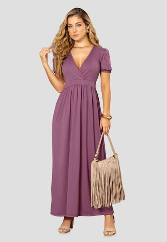 Vestido Largo Mujer Ciruela Mp 112522 MP