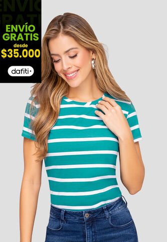 Camiseta Mujer Estampado Mp 112032 MP