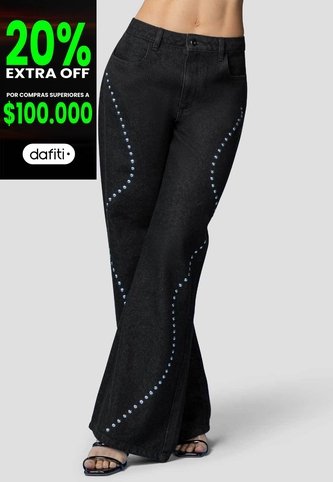 Jean Mujer Negro Mp 115136 MP