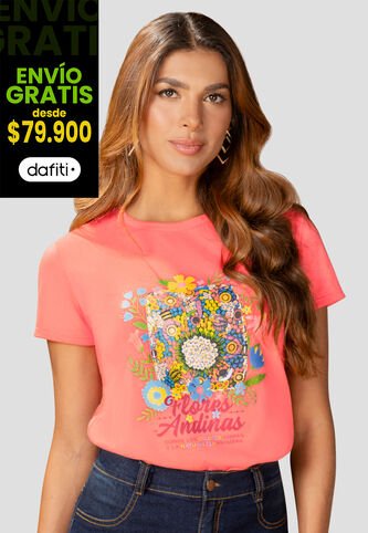 Camiseta Mujer Salmon Mp 110424 MP