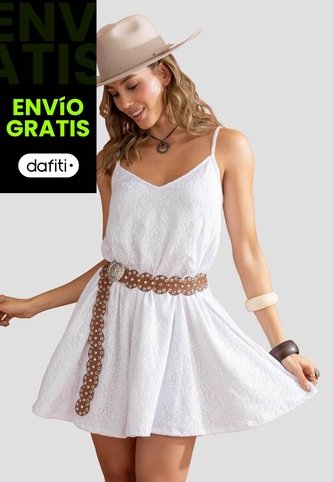 Vestido Corto Mujer Blanco Mp 114665 MP