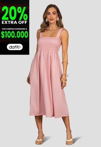 Vestido Corto Mujer Rosa Polvo Mp 114423 MP