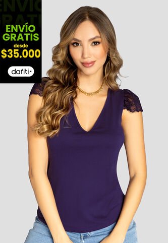 Blusa Mujer Vino Mp 111086 MP