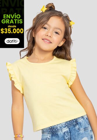 Camiseta Paq X2 Infantil Femenino Bicolor Mp 111116 MP