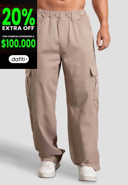 Pantalón Hombre Café Pardo Mp 115456