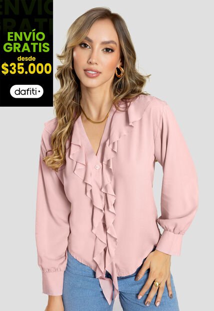 Blusa Mujer Rosa Polvo Mp 111278
