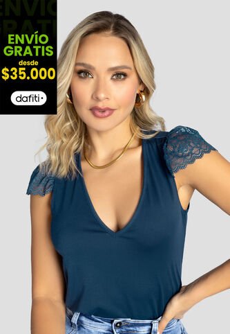 Blusa Mujer Azul Profundo Mp 111086 MP