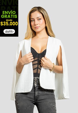 Blazer Mujer Blanco Mp 112273 MP