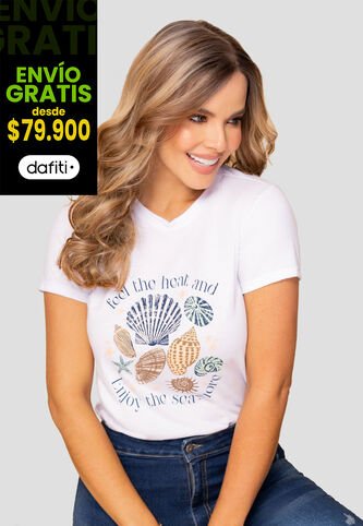 Camiseta Mujer Blanco Mp 108318 MP