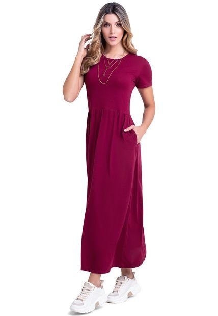 Vestido Para Mujer Vinotinto MP