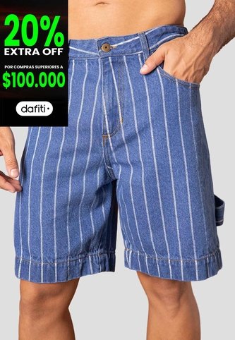 Bermuda Hombre Azul Mp 115211 MP