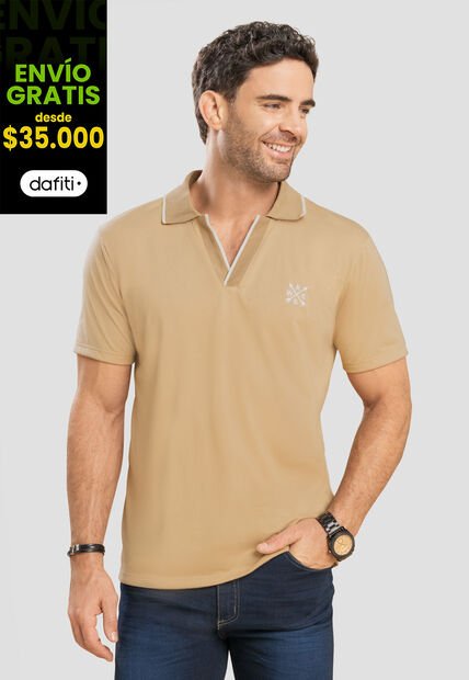Polo Hombre Beige Mp 87630