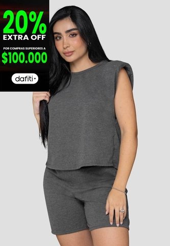Conjunto Mujer Negro Cross Mp 115380 MP
