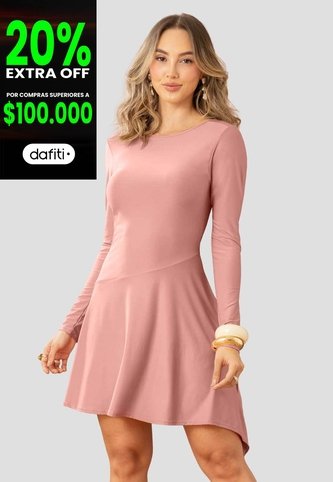 Vestido Mujer Rosa Polvo Mp 115350 MP