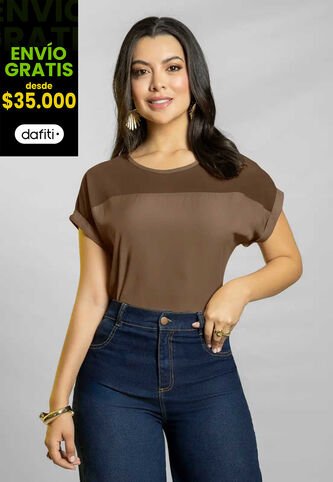 Blusa Mujer Chocolate Mp 111779 MP