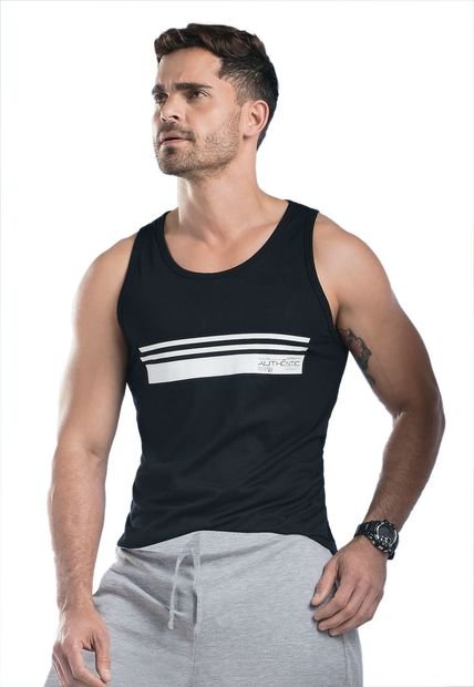 Camisilla Para Hombre Negro MP