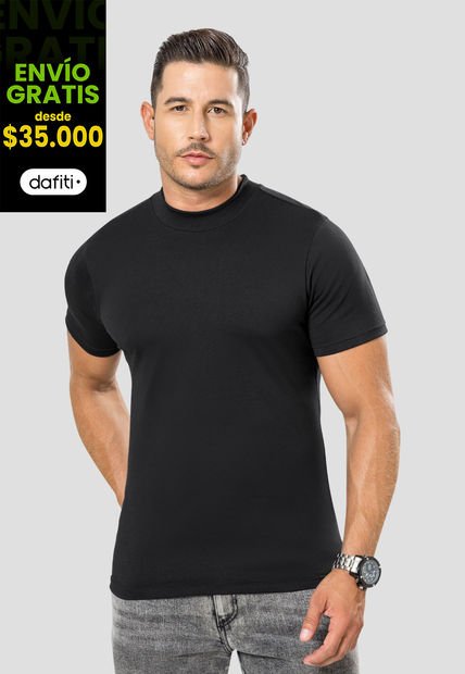 Camiseta Hombre Negro Mp 105399