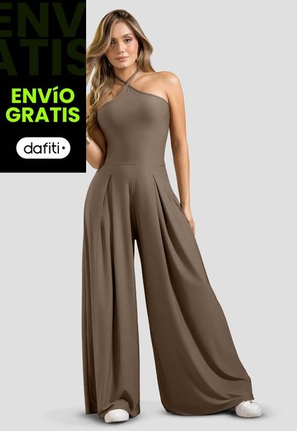 Enterizo Largo Mujer Chocolate Mp 114464
