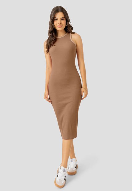 Vestido Mujer Chocolate Mp 107540