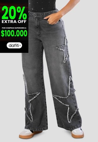 Jean Mujer Negro Mp 115013 MP