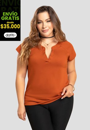 Blusa Mujer Naranja Mp 104190