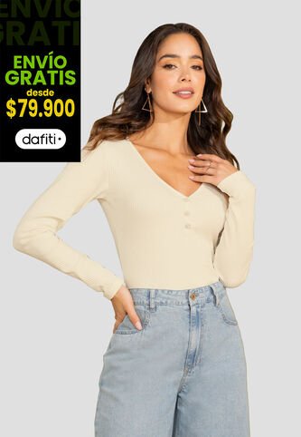 Camibuzo Mujer Crema Mp 108301 MP