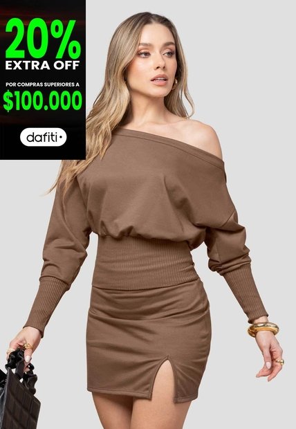 Conjunto Mujer Chocolate Mp 115132