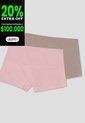 Short Paq X2 Mujer Rosa-Café Mp 76638 de MP
