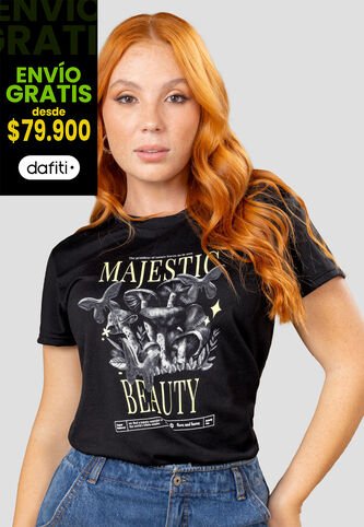 Camiseta Mujer Negro Mp 108118 MP