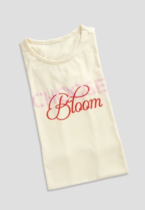 Camiseta Mujer Crema Mp 112216