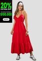 Vestido Largo Mujer Rojo Mp 113294 de MP