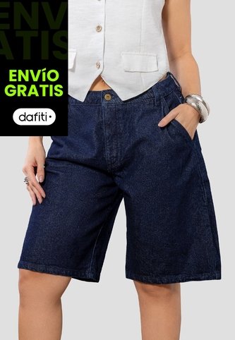 Bermuda Mujer Azul Oscuro Mp 113742 MP