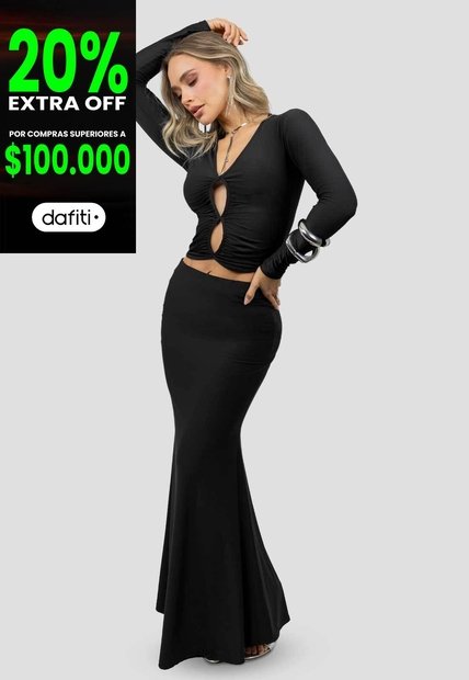 Conjunto Mujer Negro Mp 115126