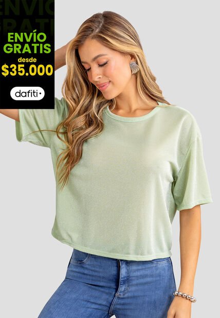 Blusa Mujer Verde Matcha Mp 110694