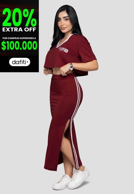 Conjunto Mujer Merlot Mp 113614