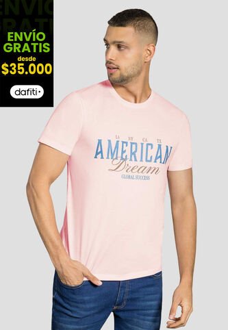 Camiseta Hombre Rosa Mp 111913 MP