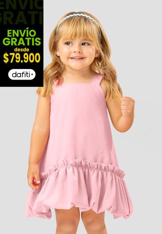 Vestido Infantil Femenino Rosa Polvo Mp 110245 MP
