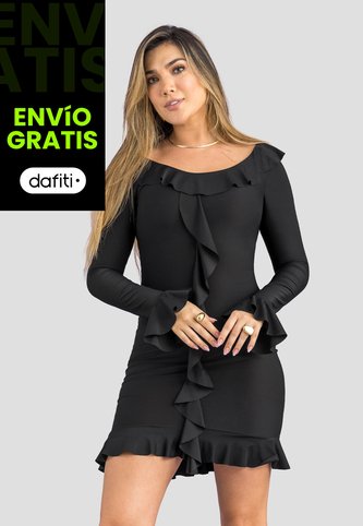 Vestido Corto Mujer Negro Mp 113936 MP