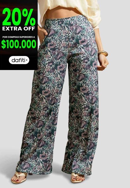 Pantalón Mujer Estampado Mp 115352