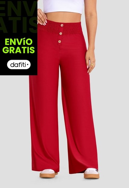 Pantalón Mujer Rojo Mp 3407