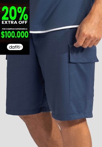 Bermuda Hombre Azul Profundo Mp 1902 MP